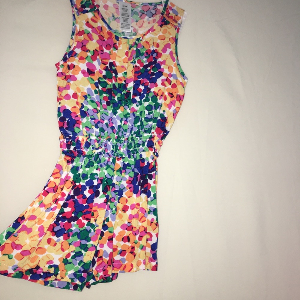 Girl’s Sleeveless Shorts Romper